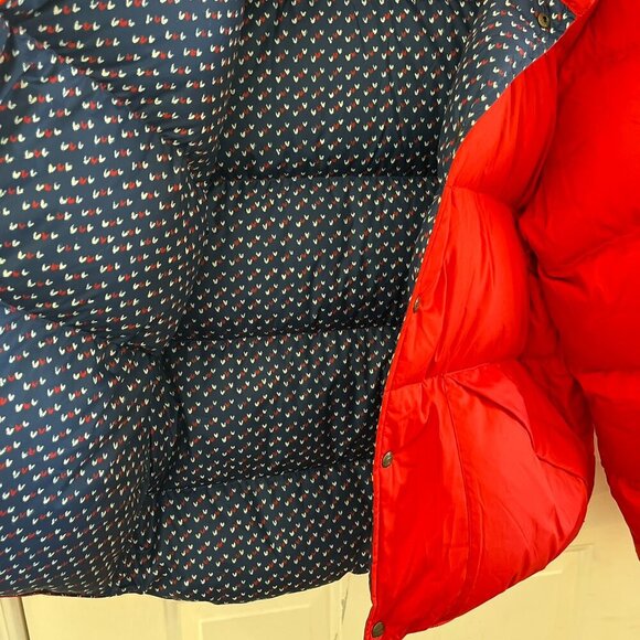 LL Bean Woman's Red Downtek Downfilled Puffy Winter Packable Jacket Sz MXL - Picture 7 of 13